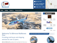 Tablet Screenshot of biltmoremailboxes.com